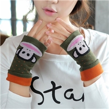 2013厂家直销新款针织手套保暖韩版针织半指手套手套批发