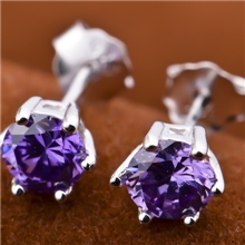 正品925纯银经典六爪八心八箭耳钉S925耳钉耳环纯银淘宝热卖