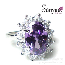 高贵气质新娘最佳宝石镶嵌戒指婚纱照首选首饰婚纱专用饰品