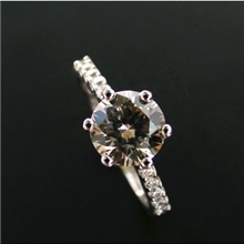 第三代SONA钻戒指批发铂金工艺银戒指精品银饰钻戒