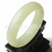 厂家批发订做天然青白玉手镯玉镯批发极品阿富汗青白玉手镯