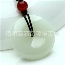 厂家供应和田玉平安扣平安扣批发和田玉青白玉平安扣挂件
