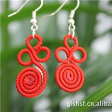 民族风饰品原创个性时尚手工编织耳环民族手工耳环批发
