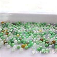 玉石批发/翡翠配件/冰种翠色/超好配珠/直径2MM