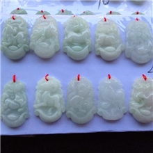传说玉器缅甸翡翠玉A货12生肖11.18促销批2板送6个四会批发