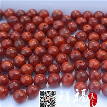 祥福美玉南红玛瑙柿子红火焰纹5mm7mm散珠珠子玫瑰红圆珠