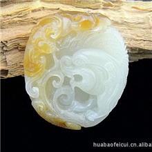 玉器批发销售和田玉糖白玉精雕猛虎下山老虎挂件玉老虎牌