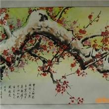墨宝斋名人字画许法勤梅花尺寸3&times;6
