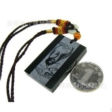 爵饰和田青玉牌子神鸟凤凰吉祥好运光滑细腻