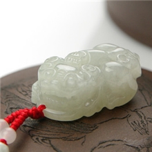 雄飞玉器正品天然翡翠A货冰糯种翡翠招财貔貅玉貔貅吊坠