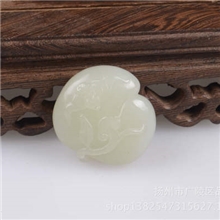 扬州品尚玉器行~白玉玉桃最低价正宗扬州工