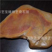 -产地直销广西岑溪金沙玉原石水料图纹石（玉兔迎春）