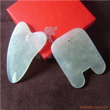 供应岫玉石刮痧板牛角刮痧板元宝刮痧板鱼形板