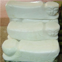 供应保健经络玉石枕头-娃娃枕玉枕保健枕玉枕巾