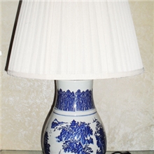青花瓷台灯陶瓷台灯景德镇陶瓷花瓶台灯中式古典手绘布艺