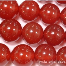 天然水晶批发AAA级天然巴西进口红玛瑙圆珠6MM散珠