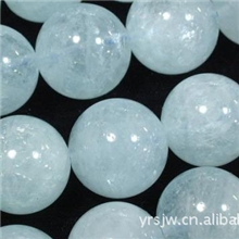 批发东海水晶散珠批发AAA级天然海蓝宝圆珠8MM散珠