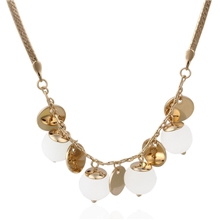 韩国流行项链手工串珠亮片猫眼石夸张锁骨链高档饰品