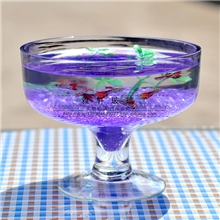 支持小额批发透明大号水晶玻璃花瓶酒杯式鱼缸水培富贵竹花瓶