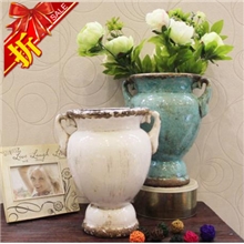 厂家直销地中海复古欧式田园陶瓷摆件花插GY110151S