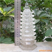 工艺品礼品天然水晶助运文昌塔摆件