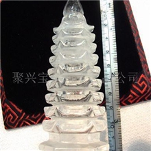 工艺品供应天然水晶白水晶助运文昌塔摆件