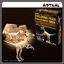 厂家直销迅猛龙霸王龙恐龙考古挖掘创意儿童益智1箱起批