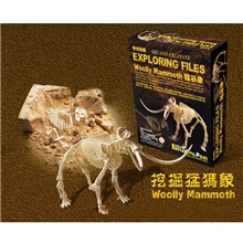【厂家直销】供应猛犸象三角龙DIY考古挖掘儿童益智36件批