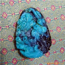 供应台湾蓝宝（蓝玉髓）挂件产量稀少值得收藏