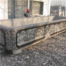仿古手工石雕大型渔缸石槽水槽石雕花钵石雕生态鱼缸【精品推荐】