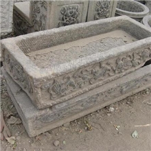 大型手工仿古石雕鱼缸石槽水槽石雕花钵石雕生态鱼缸【精品推荐】