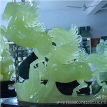 天然玉石玉器-岫玉摆件精品批发岫玉原石汗血宝马马到成功