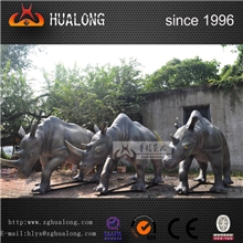 仿真动物电子机械模型犀牛广场户外园林装饰