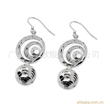 精美925银耳环饰品广州批发