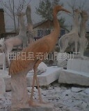 供应天然汉白玉石雕，仙鹤，十二生肖，动物，人物等