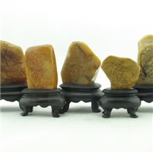 昌化田黄石薄意摆件特价组合古玩石雕工艺术品摆设批发厂家直销