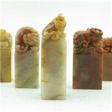 昌化冻石古兽印章￥特价组合古玩石雕工艺术品摆设批发厂家直销