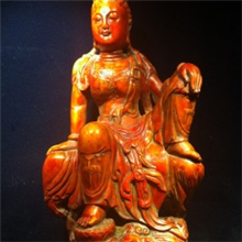 寿山石观世音佛像