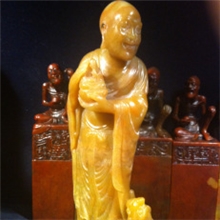 寿山石十八罗汉佛像