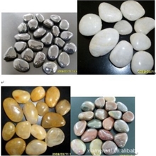 供应全球各地喷泉鱼池用各色雨花石