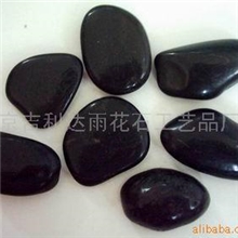 【天地精华、现代自然装饰价优佳选】供应黑色卵石雨花石