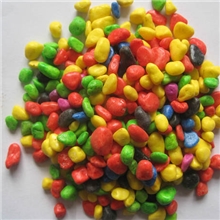 供应染色鹅卵石景观石鹅卵石加工染色石子