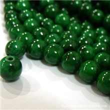 DIY手工饰品配件材料/天然合成绿黄玉孔绿色散珠，各种散珠子批发