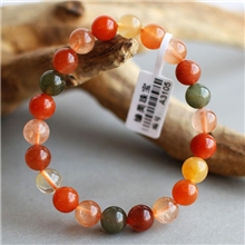 缘美珠宝巴西天然三色福禄寿手链天然水晶手链一物一图正品