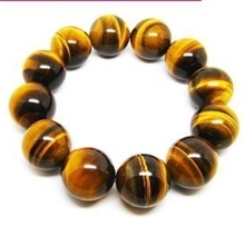 极品天然黄虎睛石手链正品黄虎眼石手链木变石手链男款18mm