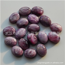 天然宝玉石标本之查罗石（紫硅碱钙石）教学鉴定