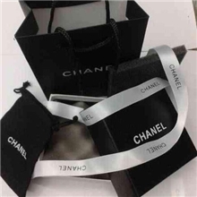 饰品包装盒小香黑色手提袋+波浪海绵+丝带+9.5*9.5*4.5方盒防尘袋