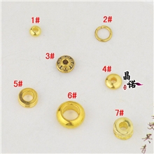 DIY饰品珠宝配件批发散珠半成品隔片镀18k黄金隔珠厂家直供