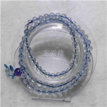 梦祥饰品批发天然托帕石108颗佛珠手链5mm圆珠手链念珠送礼品