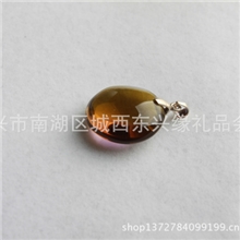 梦祥水晶饰品天然紫黄水晶吊坠紫黄晶项坠挂坠正品收藏
